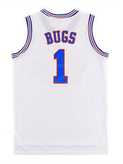 Men's Embroidered Basketball Jersey Stretch Crew Neck Sports Uniform Sleeveless