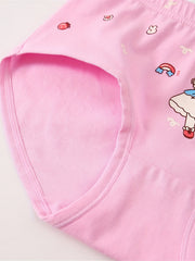 4pcs Girls Triangle Panties Princess Print Underwear Kids Clothes