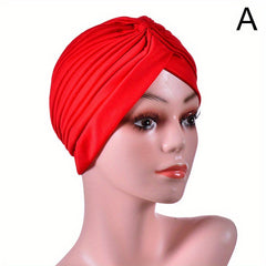Women Chemo Hat Turban Beanie Pre Tied Twisted Braid Hair Cover
