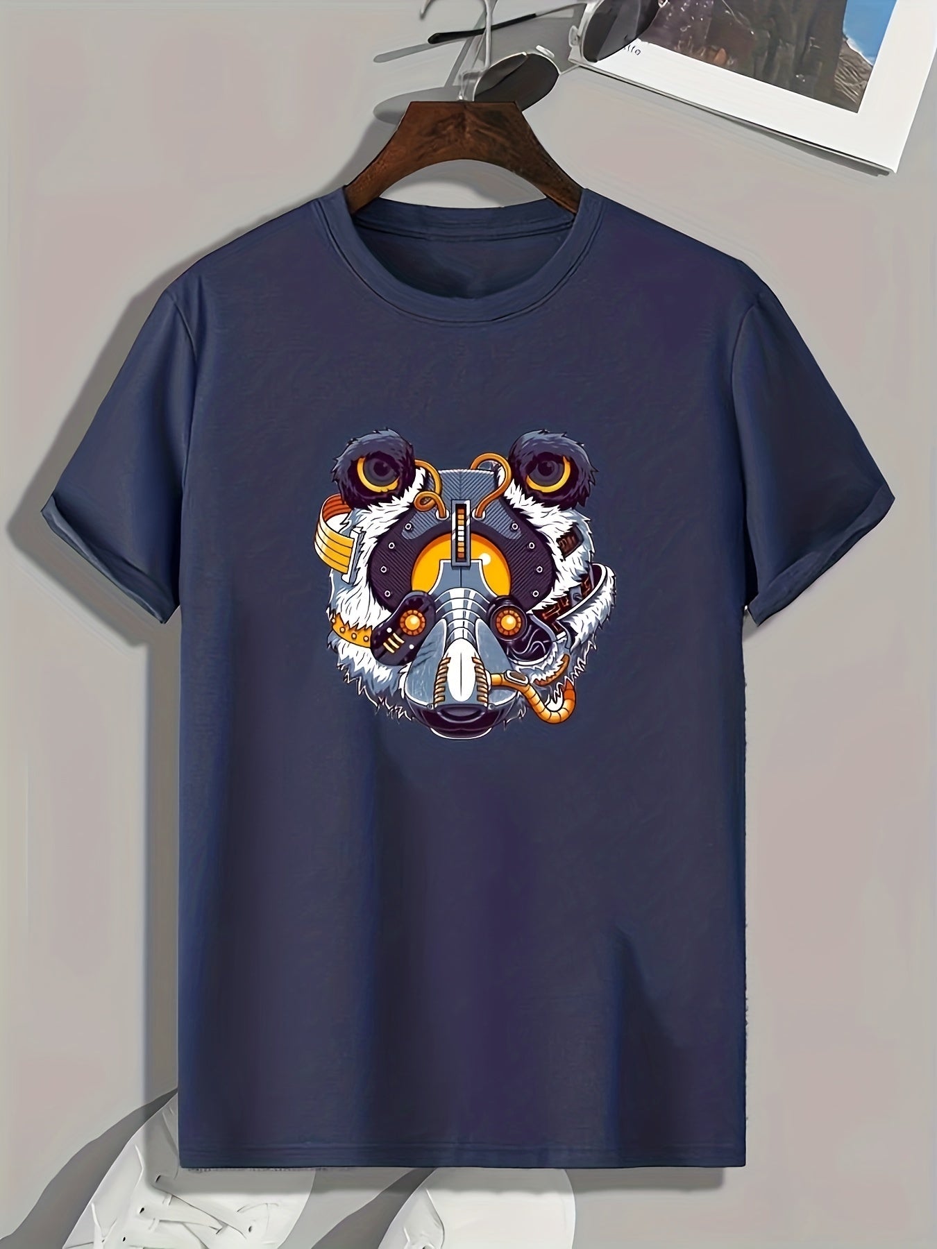 Pattern Print Men's Graphic T-shirt Casual Comfy Tees For Summer