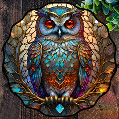 Owl Dyed Acrylic Hanging Window Christmas Gift