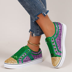 Sequins Decor Slip On Sneakers for Women