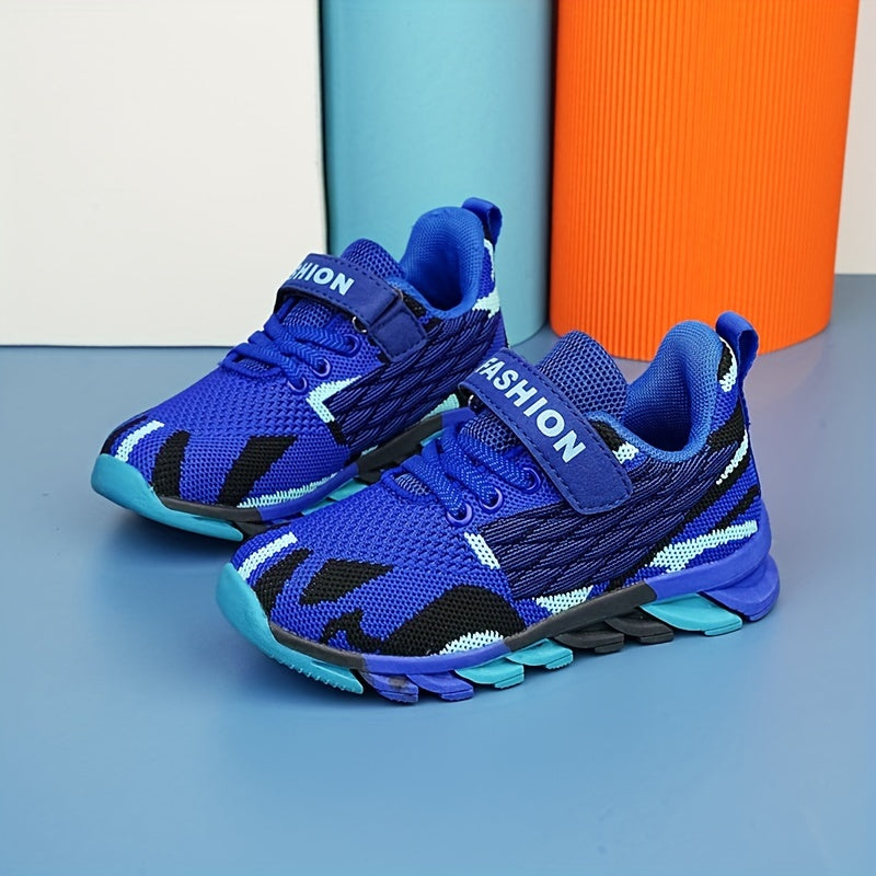Boys Camo Low Top Sneakers Lightweight Breathable Anti-Slip Shoes
