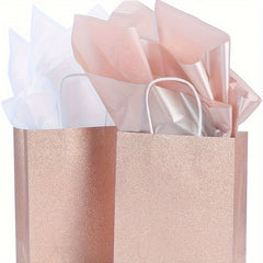 10 Sheets Metallic Tissue Gift Wrap Paper Bulk Recyclable Accessory