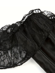 Lace Short Sleeve Corset Bustier Body Shaper