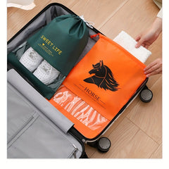Portable Drawstring Shoe Storage Bag Travel Organizer Non-woven Dust Bag