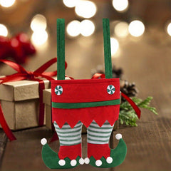 Elf Pants Gift Bag Christmas Decoration