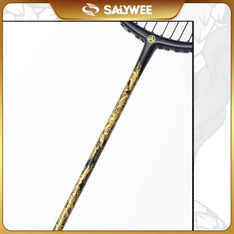 Dragon Pattern Carbon Fiber Badminton Racket 10 89 12 7KG Tens