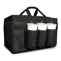 Insulated Food Bag XL Oxford Cloth Waterproof Takeaway Bag with Cup Hol