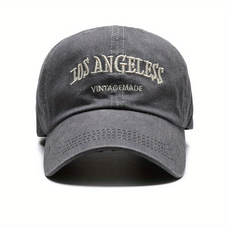 Vintage Hat Washed Baseball Cap Classic Art Embroidery Sunscreen Cap
