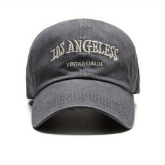Vintage Hat Washed Baseball Cap Classic Art Embroidery Sunscreen Cap