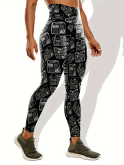 Slimming Yoga Pants High Waist Tummy Control Stretchy Leggings