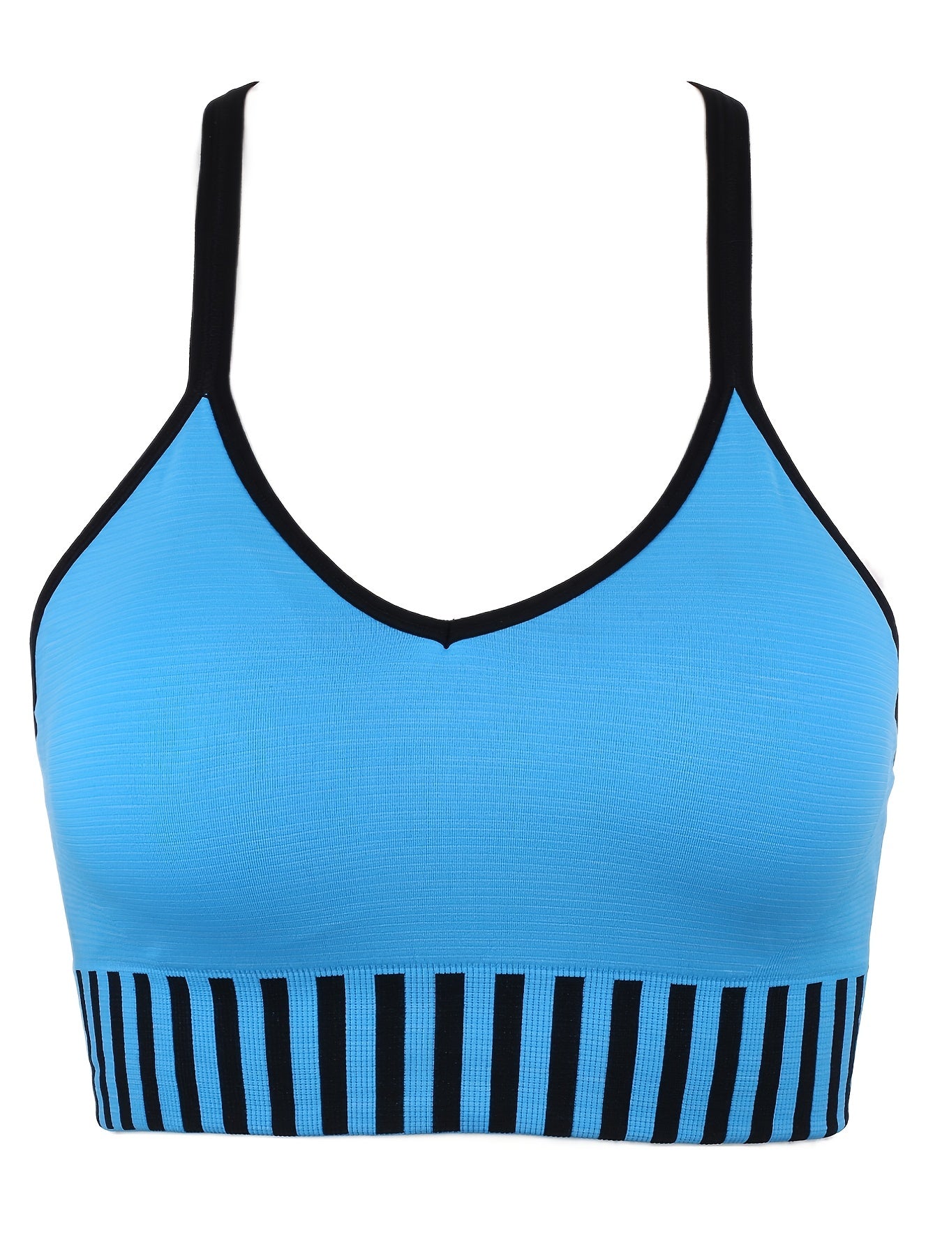 Criss Cross Back Wireless Sports Bra Yoga Fitness Padded Bra