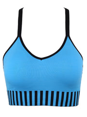 Criss Cross Back Wireless Sports Bra Yoga Fitness Padded Bra