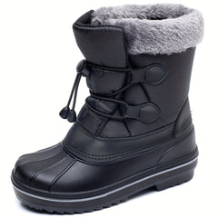Warm Fleece Cozy Snow Boots for Boys