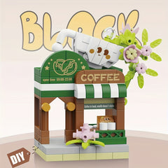 Micro Assembly Building Blocks City Street View DIY Toy Diamond