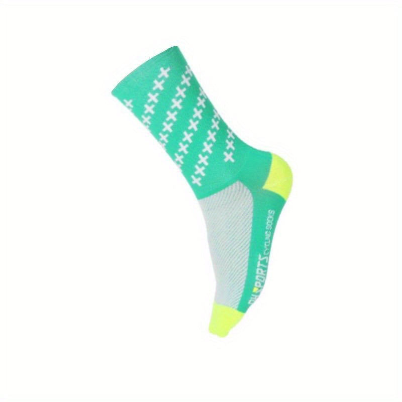 Men's Mid Calf Socks for Cycling Running Hiking
