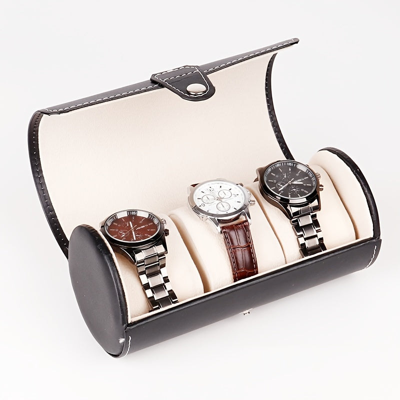 Vintage Three Tube Watch Box Watch Storage Display Watch Convenient Box