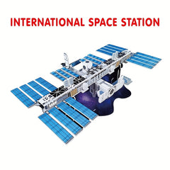 ISS 3D Model Puzzles Kids DIY Toys Christmas Fun