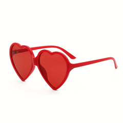 Heart Sunglasses Y2K Solid Photo Prop UV400