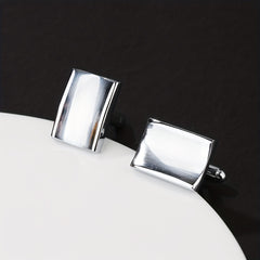 Concave Smooth Surface French Cufflinks Pair