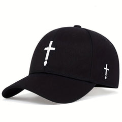 Cross Embroidery Baseball Cap Adjustable Dad Hats