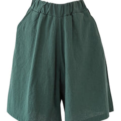 High Rise Straight Leg Stretch Basic Shorts