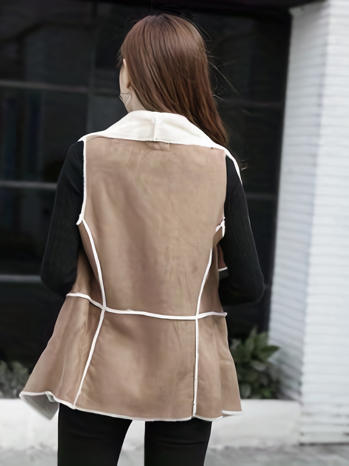 Sleeveless Lapel Jacket Casual Open Front Jacket Spring & Summer