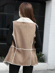 Sleeveless Lapel Jacket Casual Open Front Jacket Spring & Summer