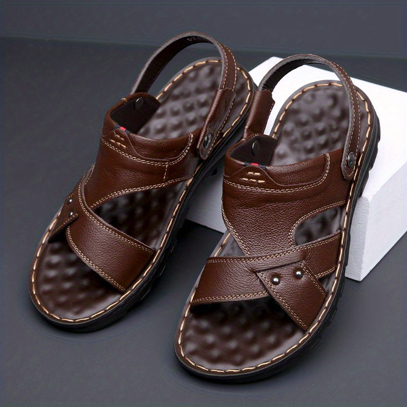 Men's Durable Non Slip Sandals Easy To Clean Comfy Open Toe Beach Shoes