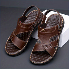 Men's Durable Non Slip Sandals Easy To Clean Comfy Open Toe Beach Shoes
