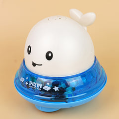 Colorful Whale Bath Toys with Water Spray and LED Light for Kids