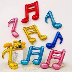 10pcs Music Notes Aluminum Film Balloons Party Decorations