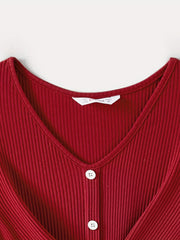 Ribbed Family Summer Outfits - Onesie Top Dress for Baby Kids Men Women