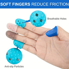 Rubber Finger Protectors 25 Pieces 5 Sizes Silicone Thimbles Various Colors