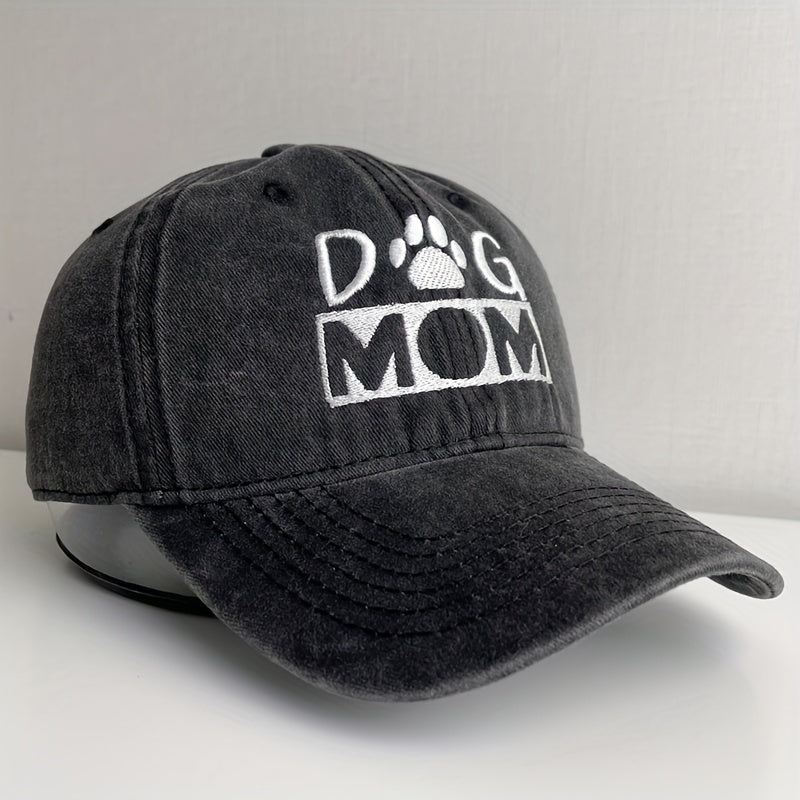 Funny Adjustable Washed Cotton Embroidered Mom Baseball Cap For Mama