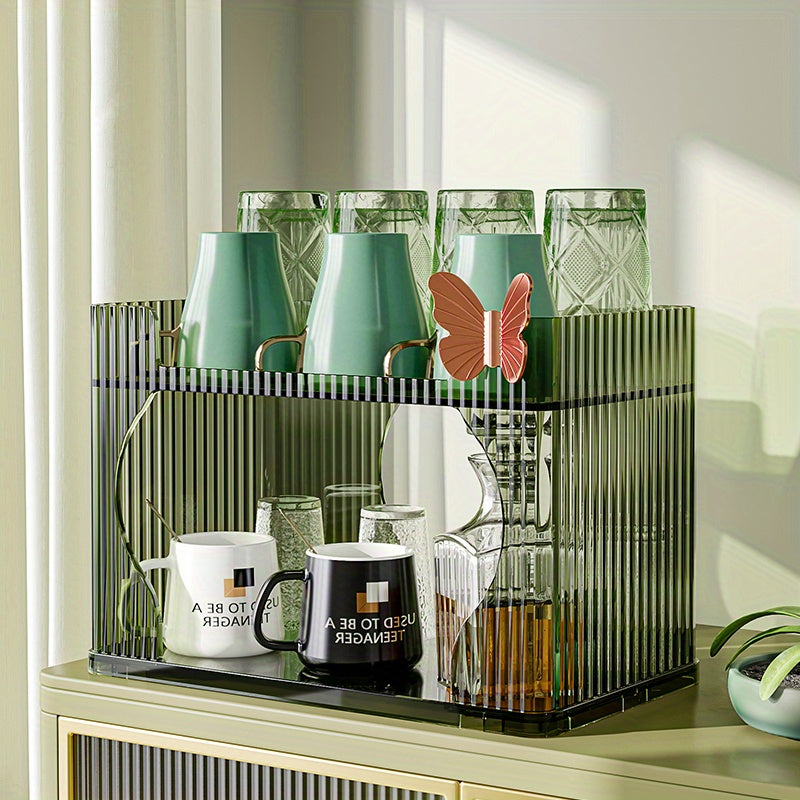 Luxury Cup Storage Rack Cosmetics Basket Organizer