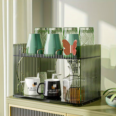 Luxury Cup Storage Rack Cosmetics Basket Organizer