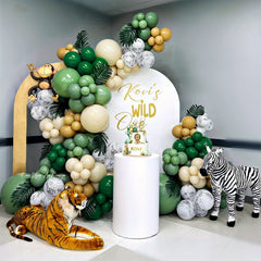 50 Dark Green Latex Balloons for Party Decorations