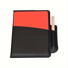 Football Red & Yellow Card Set Referee Tool w/ Case & Pencil