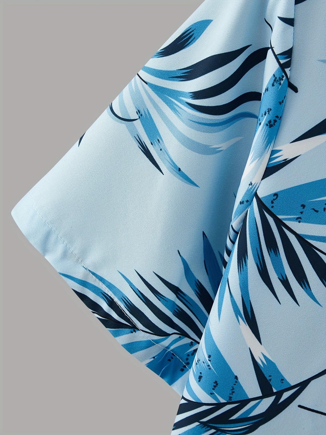 Hawaii Leaf Print Casual Shirt for Men