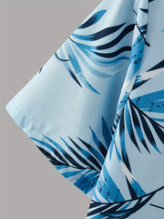 Hawaii Leaf Print Casual Shirt for Men
