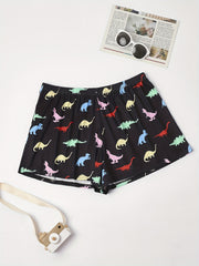 Women's Plus Dinosaur Print Pajama Shorts