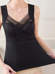 Lace Tank Top V Neck Padded Women's Lingerie