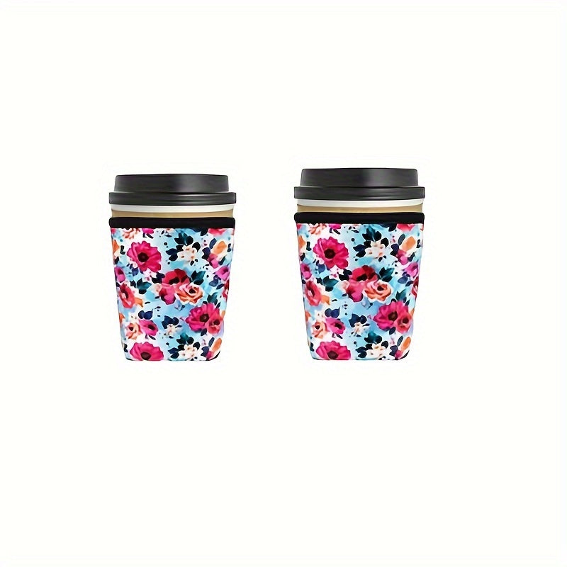 2pcs 18OZ Reusable Coffee Cup Sleeve Heat Preservation Antifreeze Cover