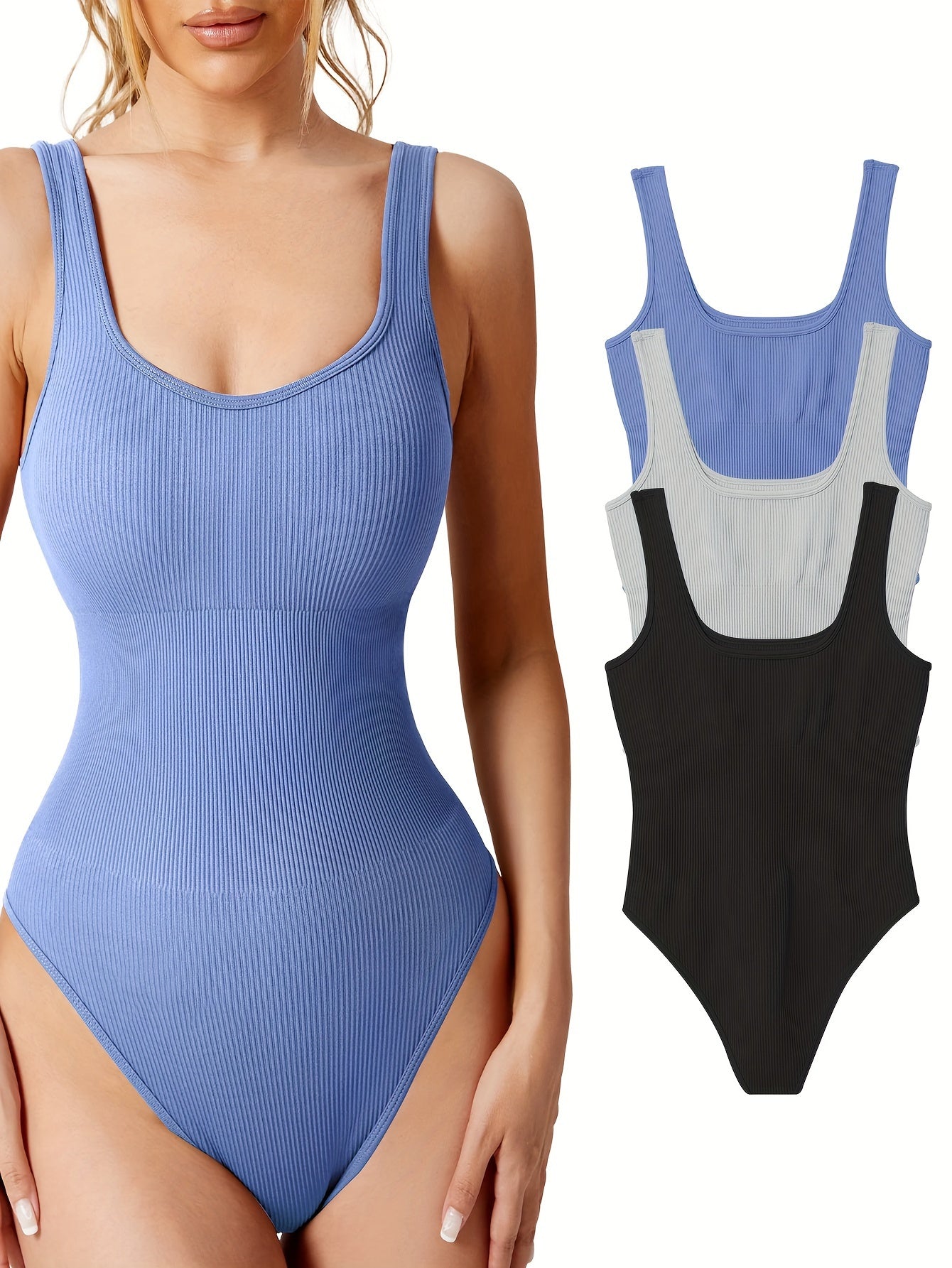 Women's High Stretch Halter Rompers Backless Sport Jumpsuit
