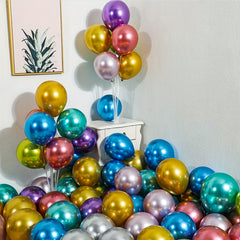 150pcs Metallic Balloons Assorted Colors Latex Balloons Wedding Birthday