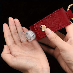 5pcs 30ML Dispenser Bottle Tassel Keychain PU Leather Case Empty Bottle Keychain