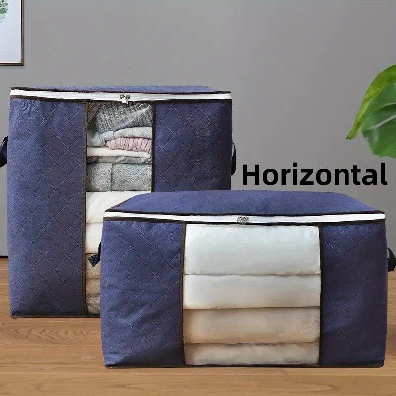 Large Capacity Zipper Storage Box Clothes Container