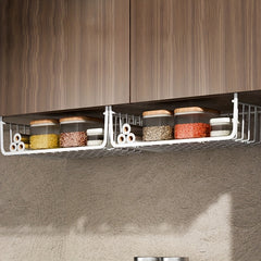 Kitchen Storage Rack Hanging Seasoning Basket No Installation Required